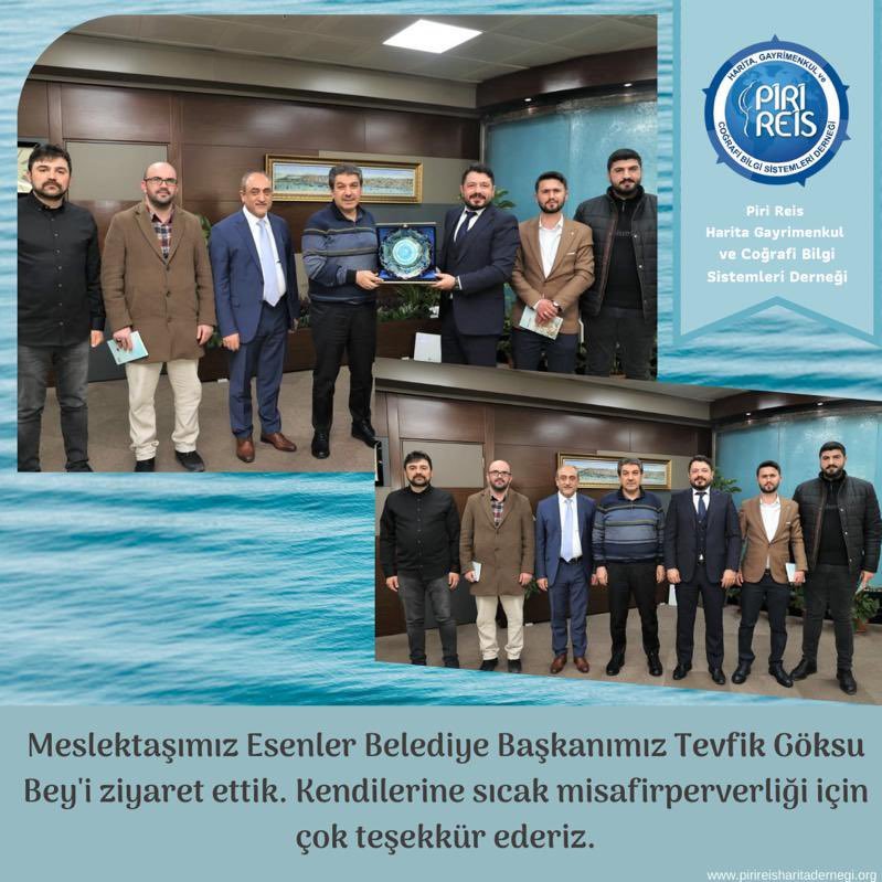 Meslektaşımız Esenler  Belediye Başkanımız Tevfik Göksu Beyi ziyaret ettik.