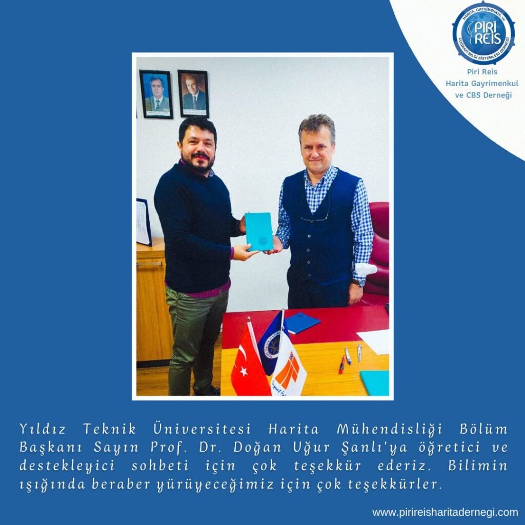 Yıldız Teknik Üniversitesi Harita Mühendisliği Bölüm Başkanı Prof. Dr. Doğan Uğur Şanlı’ya ziyaret